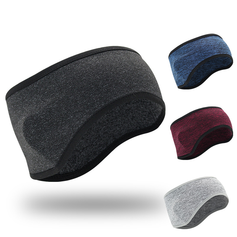 Fleece Ear Warmer Band - ฤดูหนาวอุ่นผู้ชายผู้หญิงแถบคาดศีรษะกีฬากลางแจ้งสกี Head Band Elastic ขนแกะโยคะ Headwear