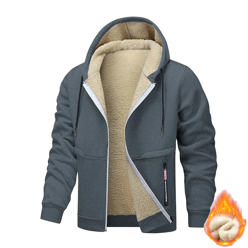 เสื้อฮู้ดลำลองสำหรับผู้ชายลายส - Sherpa Hoodie Fleece บทวิจารณ์และราคา