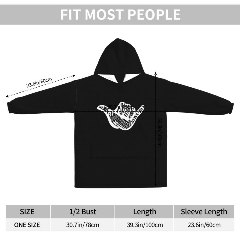 เสื้อฮู้ดผ้าห่มลายชนเผ่าโพลินี - Sherpa Hoodie Fleece บทวิจารณ์และราคา