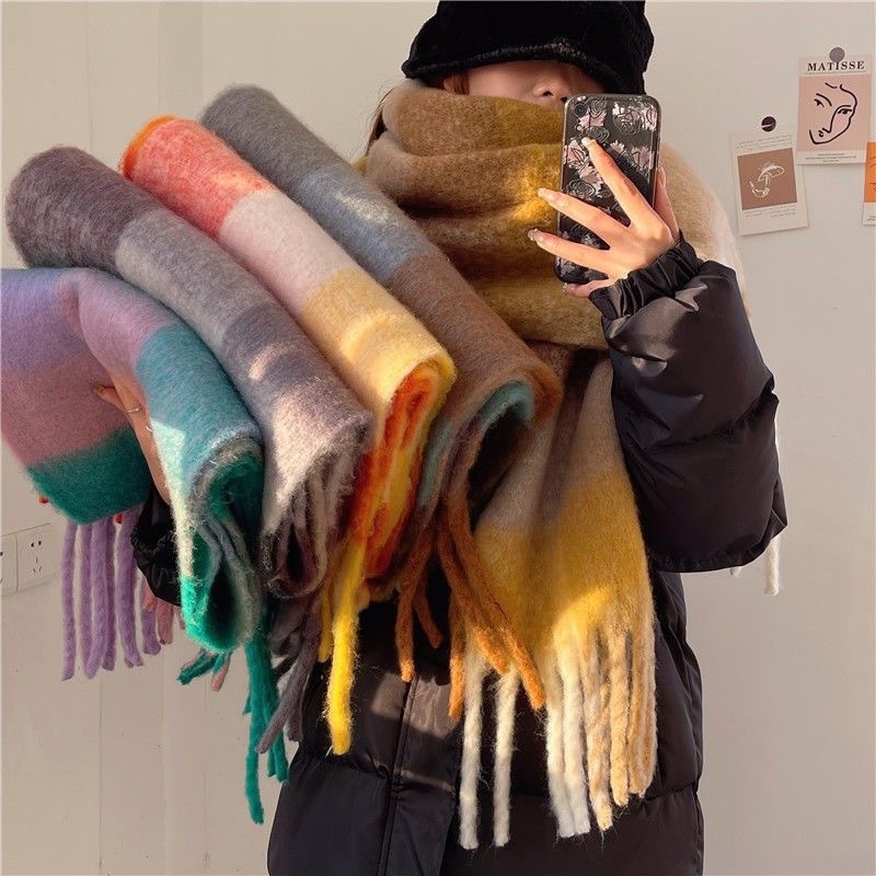 2025Newฤดูหนาวหนาผ้าพันคอผู้หญ - Cashmere Pashmina Wrap บทวิจารณ์และราคา