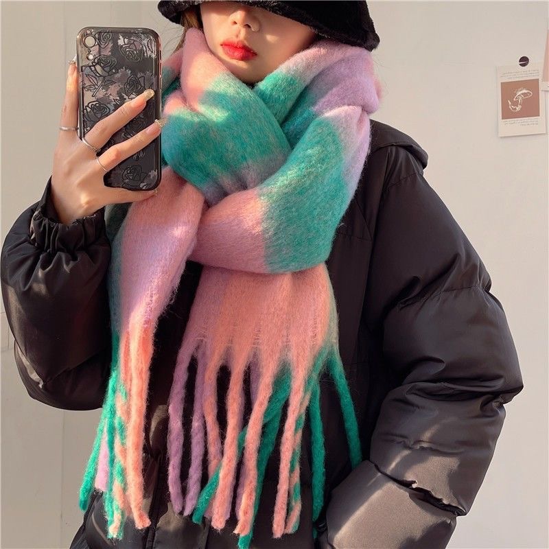 2025Newฤดูหนาวหนาผ้าพันคอผู้หญ - Cashmere Pashmina Wrap บทวิจารณ์และราคา