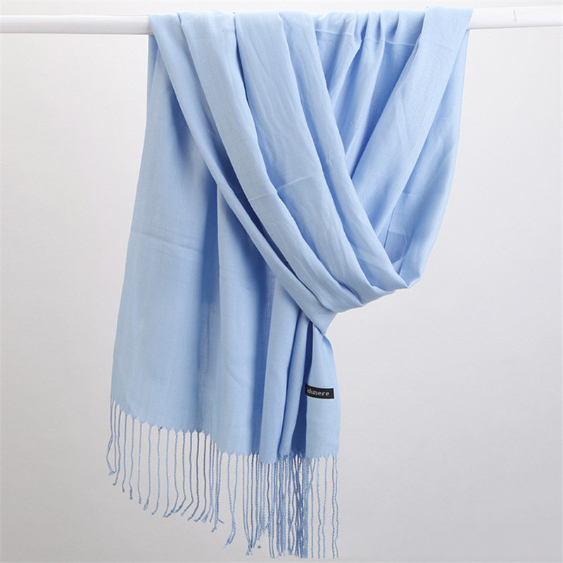 แฟชั่นสีทึบ 2023 ผู้หญิงผ้าพัน - Cashmere Pashmina Wrap บทวิจารณ์และราคา