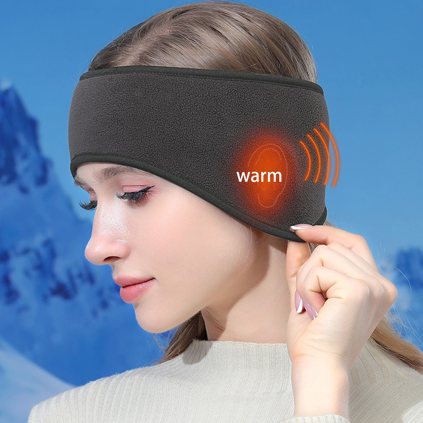 ที่ปิดหูแบบขนแกะน้ำหนักเบาสำหร - Fleece Ear Warmer Band บทวิจารณ์และราคา