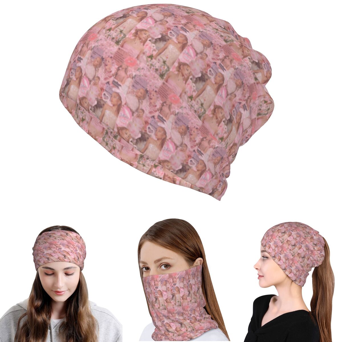 อาเรียนา แกรนด์ นักร้อง ผ้าพัน - Knit Beanie Hat Warm บทวิจารณ์และราคา