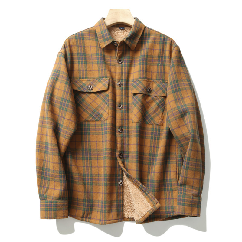 เสื้อเชิ้ตผ้าแฟลนเนลลายสก็อตสำ - Flannel Shirt Lined บทวิจารณ์และราคา