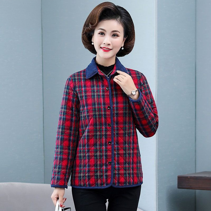 เสื้อเชิ้ตผ้าฝ้ายลายสก็อตสำหรั - Flannel Shirt Lined บทวิจารณ์และราคา