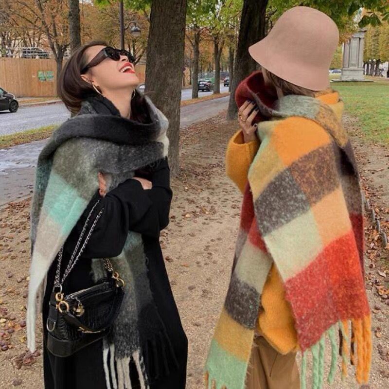 ใหม่หรูหราฤดูหนาวหนาผ้าพันคอผู - Cashmere Pashmina Wrap บทวิจารณ์และราคา