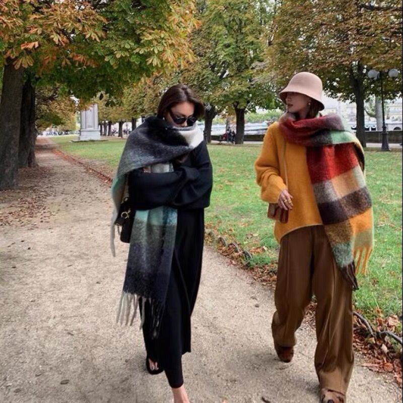 ใหม่หรูหราฤดูหนาวหนาผ้าพันคอผู - Cashmere Pashmina Wrap บทวิจารณ์และราคา