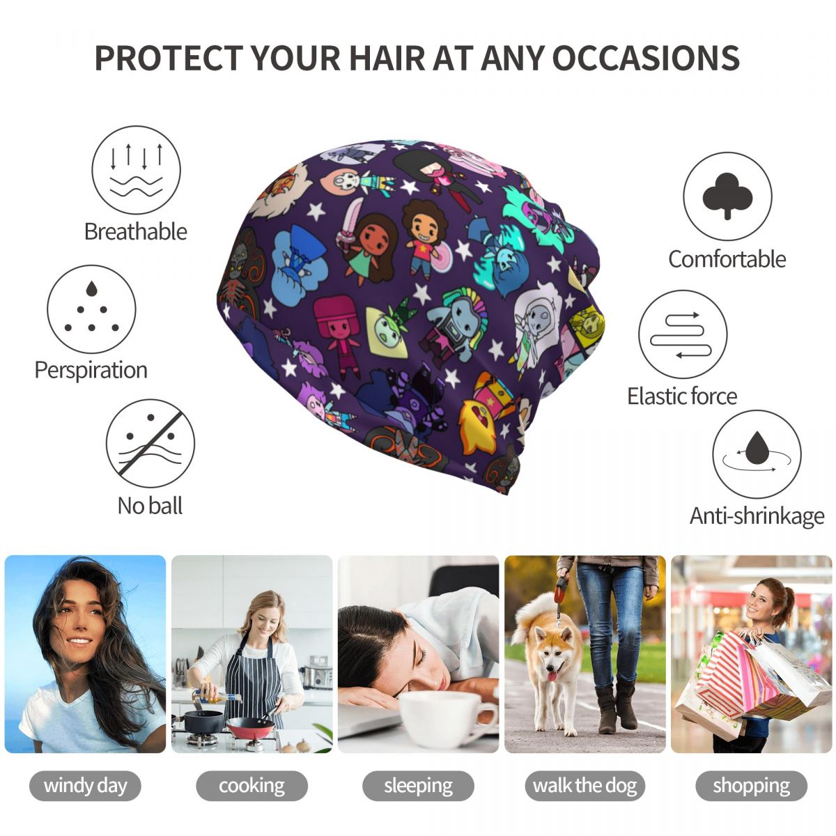 คริสตัล เจ็มส์ สตีเว่น ยูนิเวิ - Knit Beanie Hat Warm บทวิจารณ์และราคา