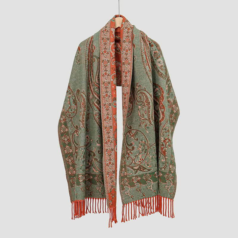 2024ผ้าพันคอผ้าแจ็คการ์ดลายพื้ - Cashmere Pashmina Wrap บทวิจารณ์และราคา