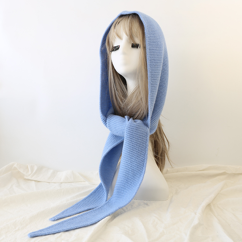 ผ้าพันคอขนสัตว์ 100% รุ่น Big  - Knit Beanie Hat Warm บทวิจารณ์และราคา