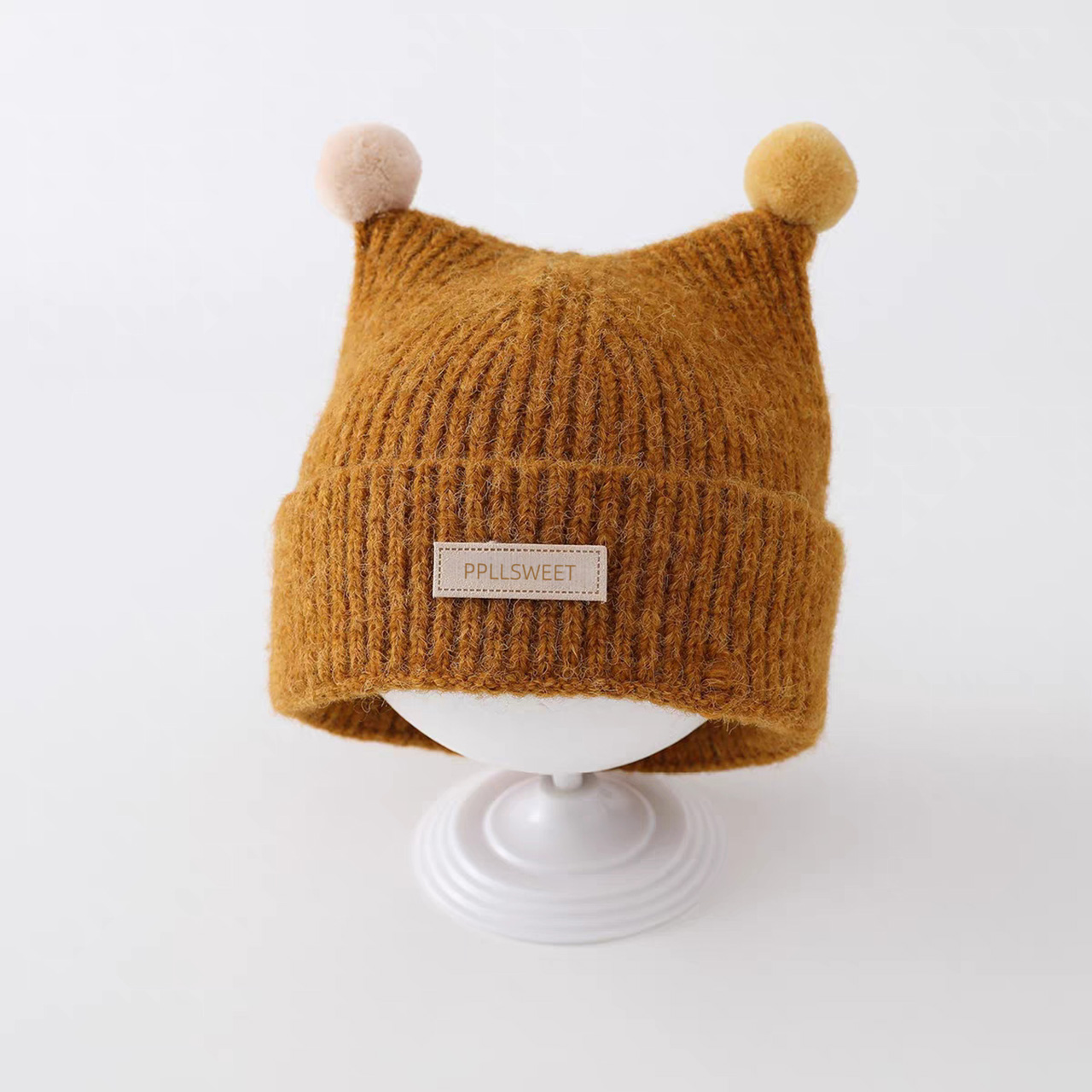 หมวกไหมพรมเด็กอายุ 1-4 ปี น่าร - Knit Beanie Hat Warm บทวิจารณ์และราคา