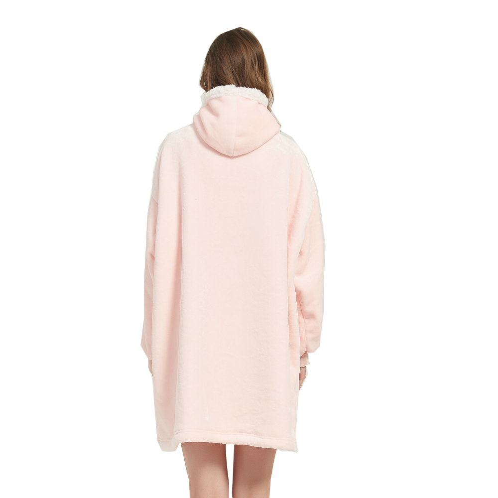 ผ้าห่มขนแกะสีแสดผ้าขนหนูไมโครไ - Sherpa Hoodie Fleece บทวิจารณ์และราคา