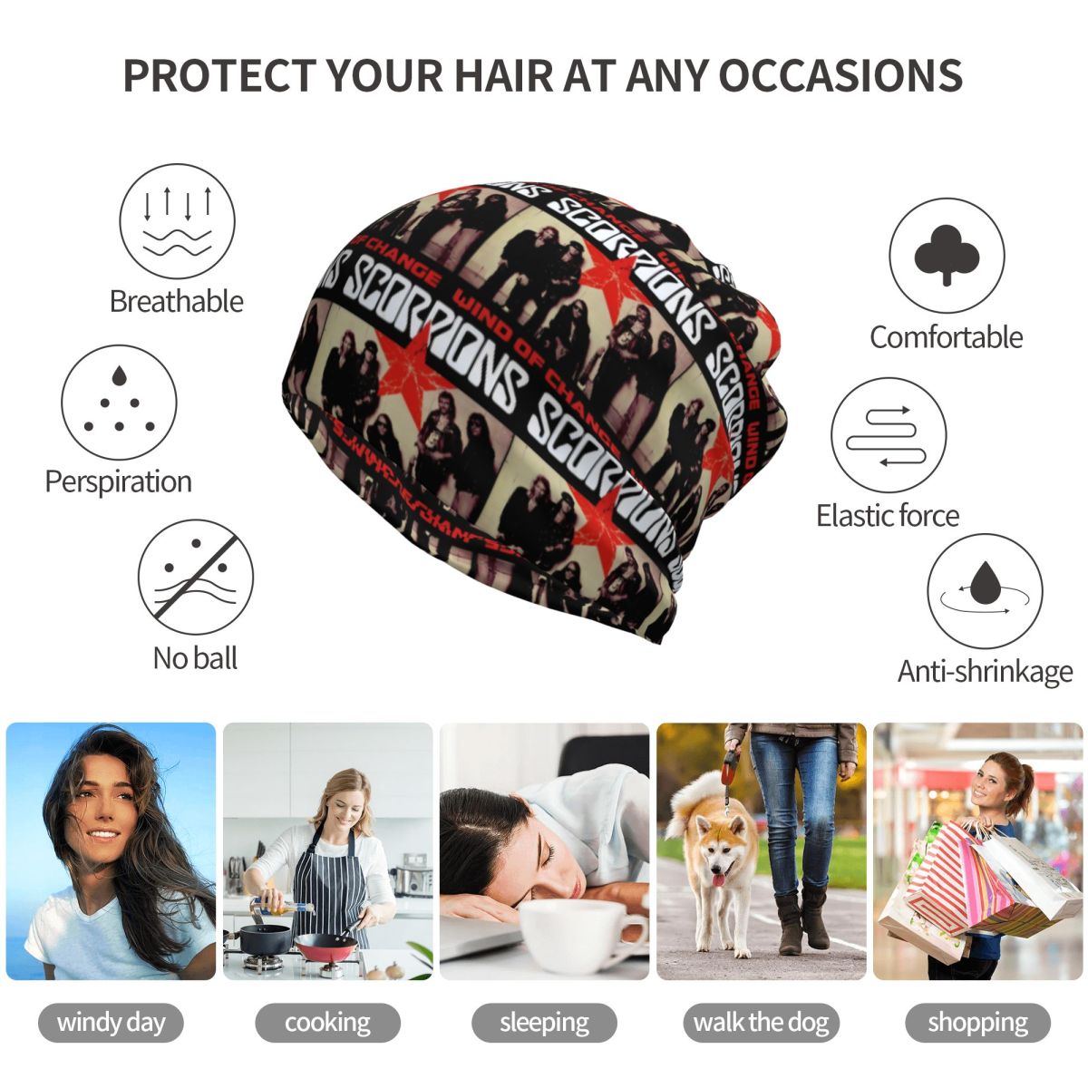 สกอร์เปี้ยนส์ แบนด์ ร็อค แบนดา - Knit Beanie Hat Warm บทวิจารณ์และราคา