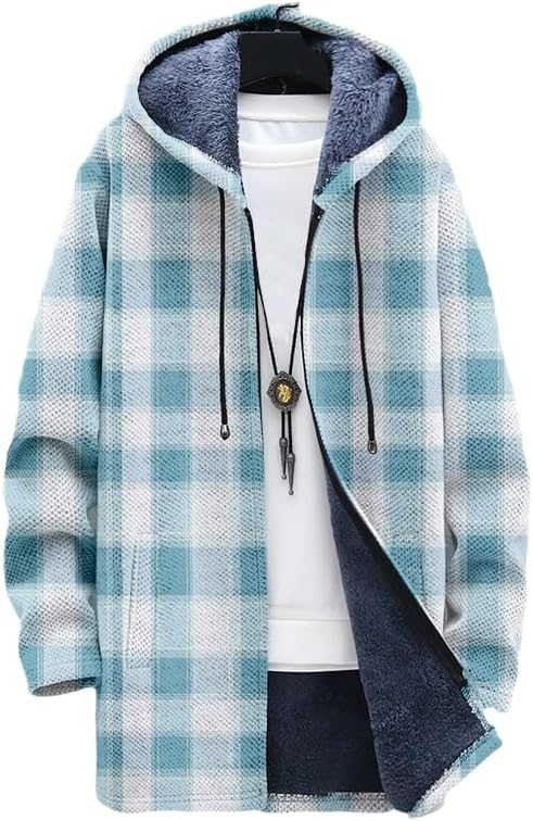 เสื้อคาร์ดิแกนลายสก็อตผู้ชายทร - Sherpa Hoodie Fleece บทวิจารณ์และราคา