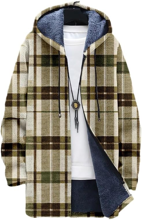 เสื้อคาร์ดิแกนลายสก็อตผู้ชายทร - Sherpa Hoodie Fleece บทวิจารณ์และราคา