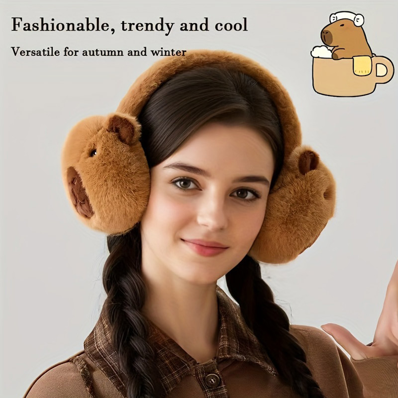 ที่ปิดหูคาปิบาราแบบน่ารัก ลายก - Earmuffs Foldable บทวิจารณ์และราคา