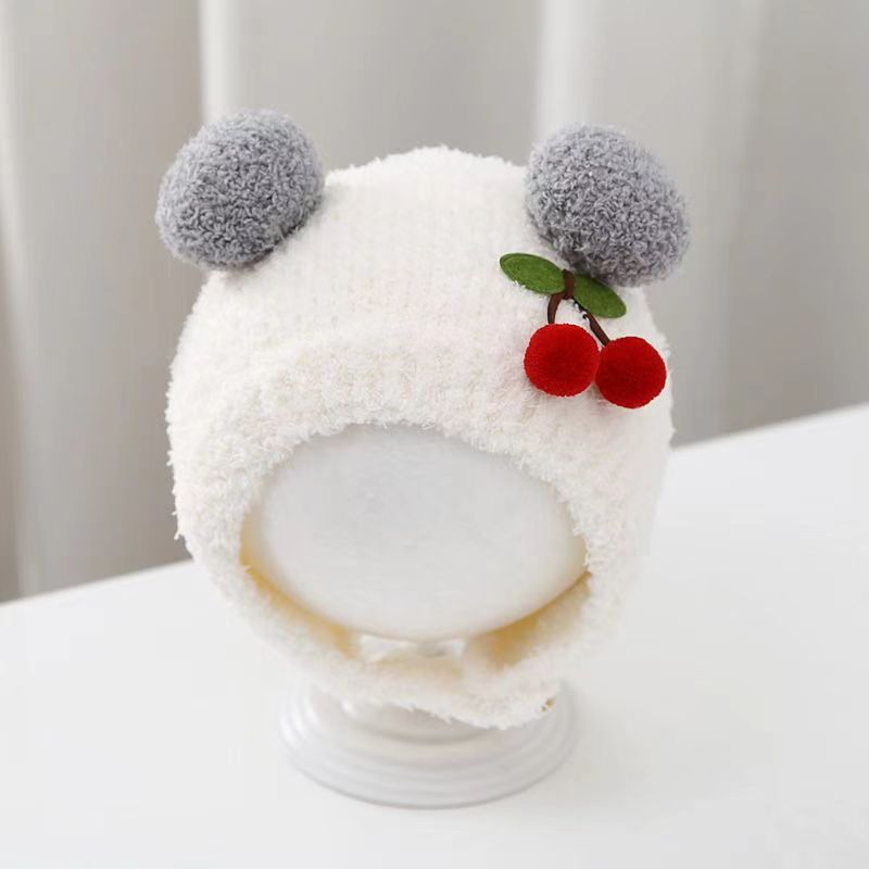 หมวกไหมพรมเด็กอ่อนสำหรับฤดูหนา - Knit Beanie Hat Warm บทวิจารณ์และราคา