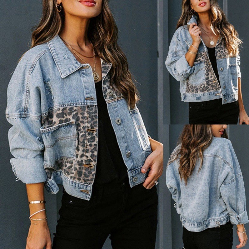 เสือดาวเย็บ DENIM แจ็คเก็ตผู้ห - Down Jacket Packable บทวิจารณ์และราคา