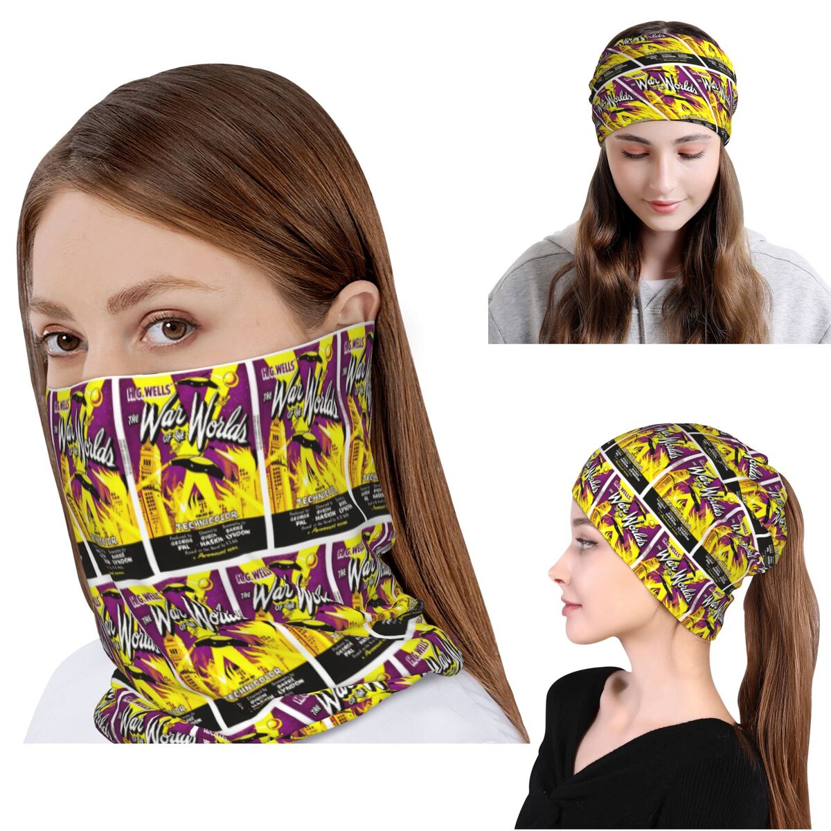 วอร์ ออฟ เดอะ เวิลด์ส แบนดาน่า - Knit Beanie Hat Warm บทวิจารณ์และราคา